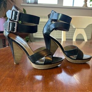 Sigerson Morrison Leather High Heel Sandal Sz 7 EUC